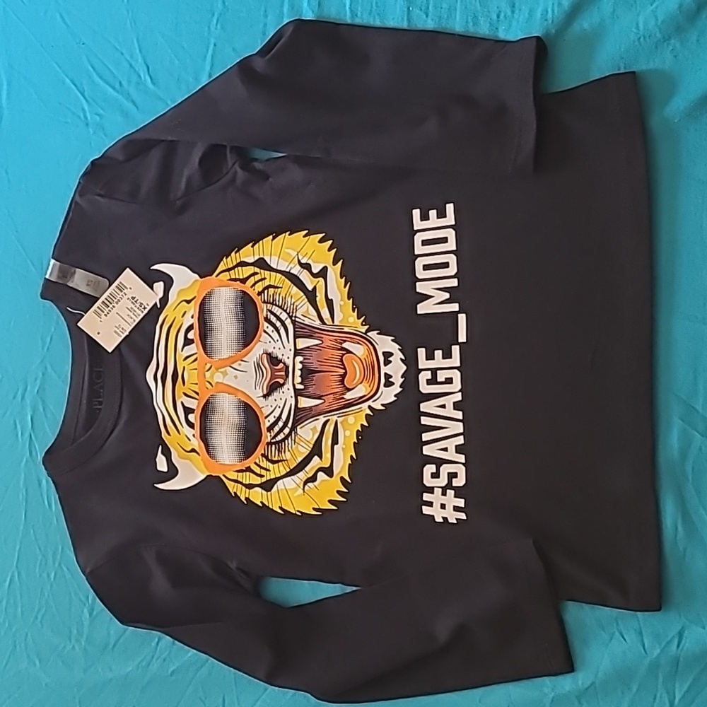 NWT Children's Place Tiger savage mode tshirt